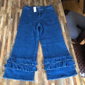 Vivetta high waisted ruffle jeans